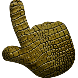 Crocodile Animal Skin Texture hand cursor