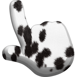 Dalmatian Animal Skin Texture hand cursor