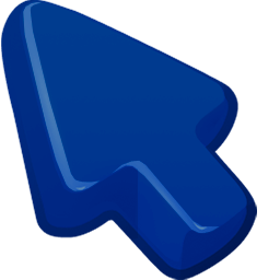 Dark Blue Color arrow cursor