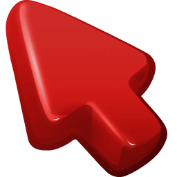 Deep Red Chilli Paper Color arrow cursor