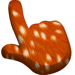 Deer Animal Skin Texture hand cursor