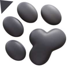 Dogs Bone Pets 3D Emoji hand cursor