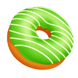 Doughnut With Green Glaze Eats And Drinks arrow cursor