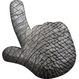 Elephant Animal Skin Texture hand cursor