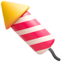 Firework 3D Emoji arrow cursor