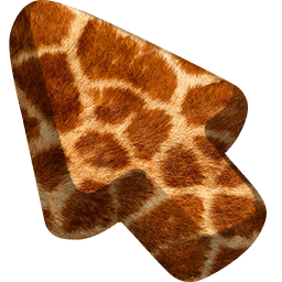 Giraffe Animal Skin Texture arrow cursor