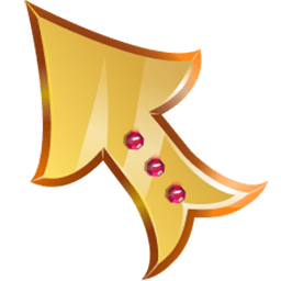 Gold Gam Stone arrow cursor