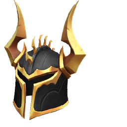 Golden Scythe And Helmet Roblox hand cursor