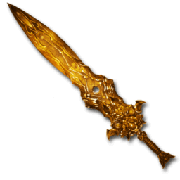 Golden Tiger Sword Fantasy arrow cursor