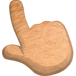 Human Animal Skin Texture hand cursor