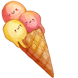 Ice Cream Kawaii Food And Drinks arrow cursor