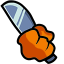 Impostor With Knife Among Us hand cursor