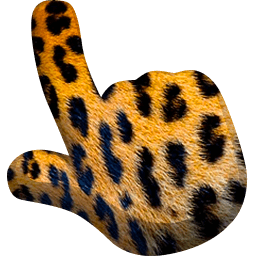 Jaguar Animal Skin Texture hand cursor