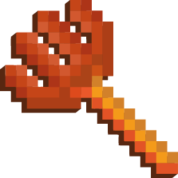 Lava Trident Minecraft arrow cursor