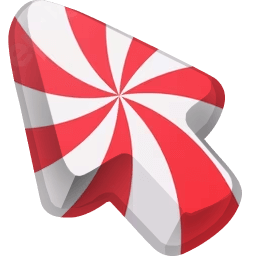 Lollipop Spiral Red Color arrow cursor