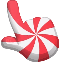 Lollipop Spiral Red Color hand cursor