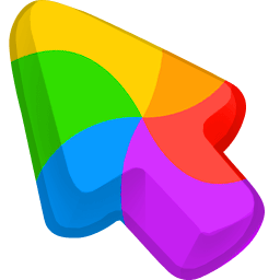 MacOS Rainbow Spinning Color arrow cursor