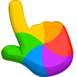 MacOS Rainbow Spinning Color hand cursor