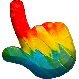 Parrot Animal Skin Texture hand cursor