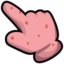 Patrick Star impostor among us cursor hand cursor