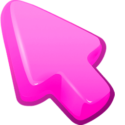 Pink Magenta Color arrow cursor