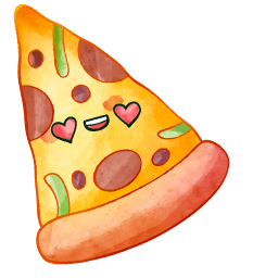 Pizza Kawaii Food And Drinks hand cursor