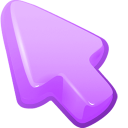 Purple Color arrow cursor