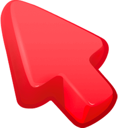 Red Color arrow cursor