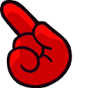 Red impostor among us cursor hand cursor