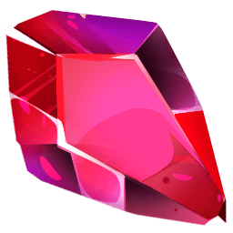 Ruby Red Gam Stone hand cursor