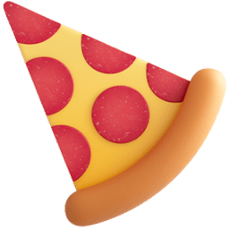 Salami Pizza 3D Emoji arrow cursor