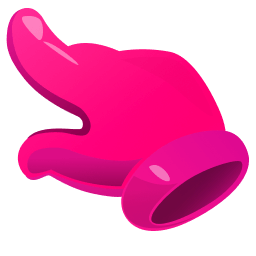 Simple Pink Classic hand cursor