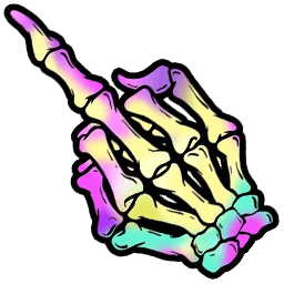 Skeleton Rainbow Fuck GTA arrow cursor