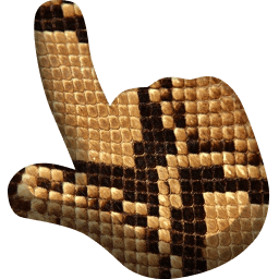 Snake Animal Skin Texture hand cursor