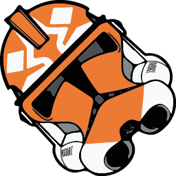 Stormtrooper Commander (Orange Pauldron) Star Wars hand cursor