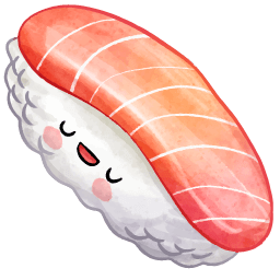 Sushi Kawaii Food And Drinks arrow cursor