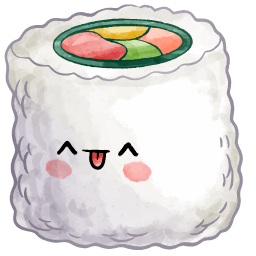 Sushi Onigiri Kawaii Food And Drinks hand cursor