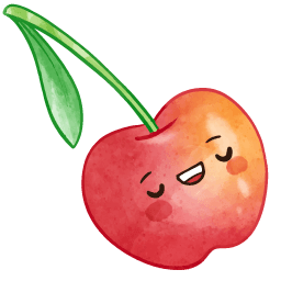 Sweet Cherry Kawaii Food And Drinks arrow cursor