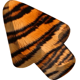 Tiger Animal Skin Texture arrow cursor