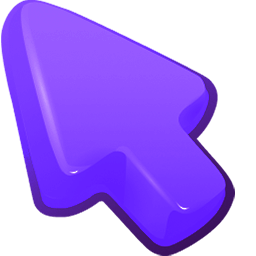 Violet Color arrow cursor