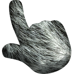 Wolf Animal Skin Texture hand cursor