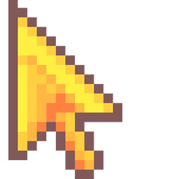 Yellow Pixel Classic arrow cursor