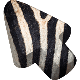 Zebra Animal Skin Texture arrow cursor