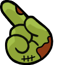 Zombie Impostor Among Us hand cursor