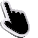 3D Mac hand cursor