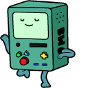 Adventure Time BMO & Skateboard hand cursor