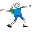 Adventure Time Finn Arm Wave Animated arrow cursor