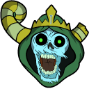 Adventure Time Lich & Green Flame hand cursor