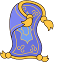 Aladdin Magic Carpet Animated hand cursor