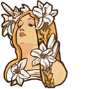 Alphonse Mucha Lily hand cursor